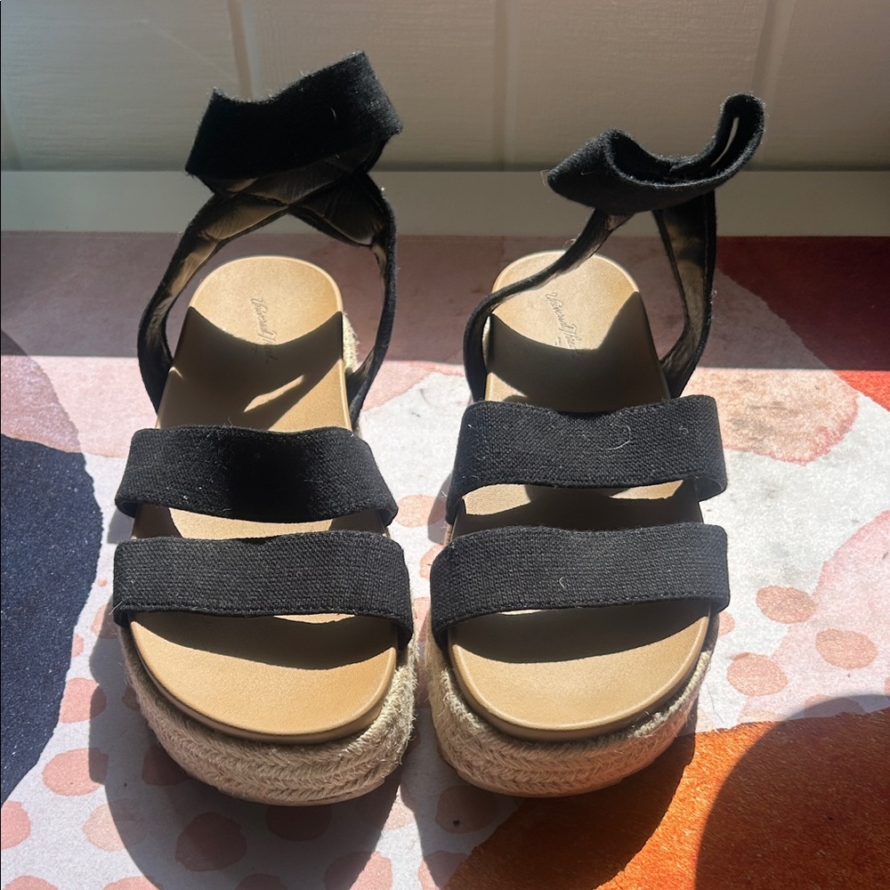 Universal Thread Black Espadrille Sandals